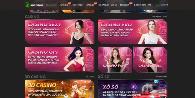 Live Casino Voi Da Dang Ca Tua Game Tai Jbo 1